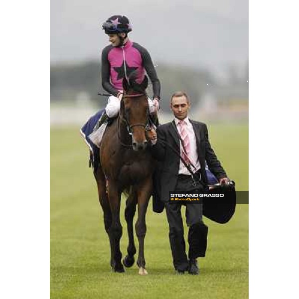 Robert Havlin on Feuerblitz after the victory 129° Derby Italiano Better Roma - Capannelle racecourse, 20th may 2012 ph.Stefano Grasso