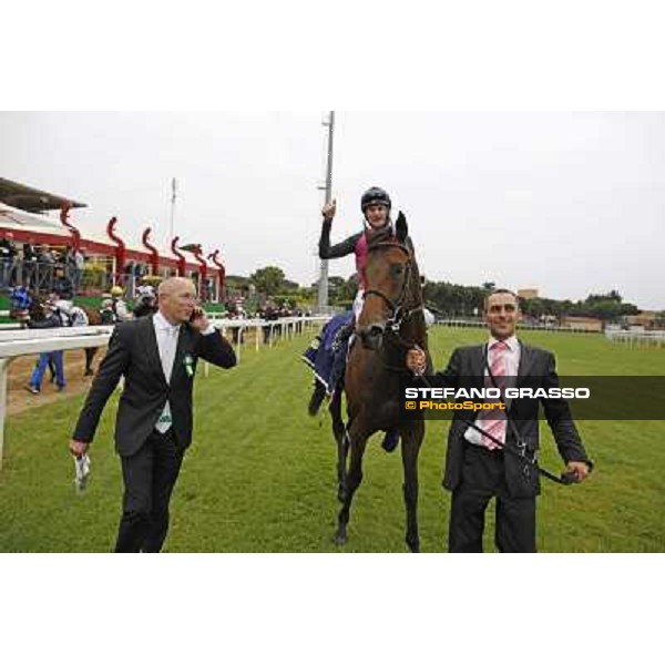 The winning connection of Feuerblitz after winning the race 129° Derby Italiano Better Roma - Capannelle racecourse, 20th may 2012 ph.Stefano Grasso