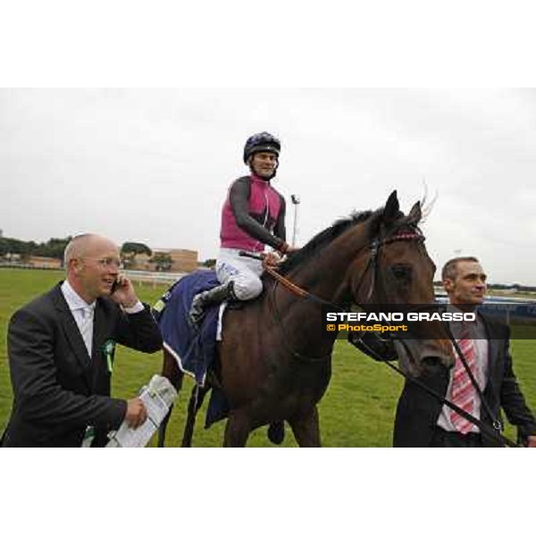 The winning connection of Feuerblitz after winning the race 129° Derby Italiano Better Roma - Capannelle racecourse, 20th may 2012 ph.Stefano Grasso