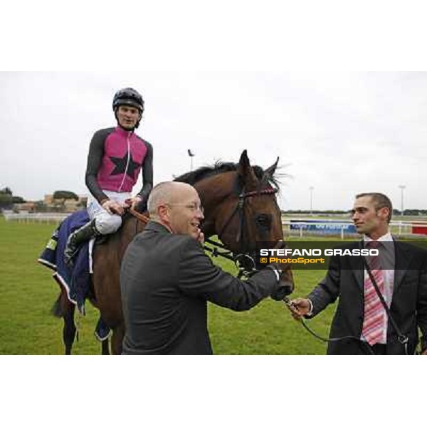 The winning connection of Feuerblitz after winning the race 129° Derby Italiano Better Roma - Capannelle racecourse, 20th may 2012 ph.Stefano Grasso