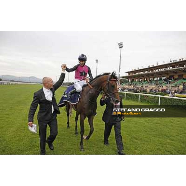 The winning connection of Feuerblitz after winning the race 129° Derby Italiano Better Roma - Capannelle racecourse, 20th may 2012 ph.Stefano Grasso