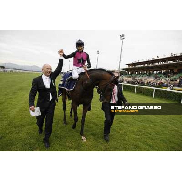 The winning connection of Feuerblitz after winning the race 129° Derby Italiano Better Roma - Capannelle racecourse, 20th may 2012 ph.Stefano Grasso