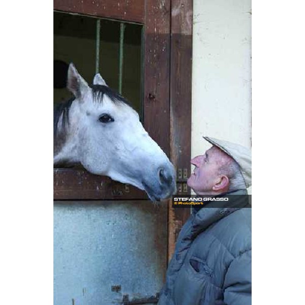 Luigi Camici and Groom Tesse, Italian Derby winner 2004 Cisterna di Latina, 16th january 2005 ph. Stefano Grasso