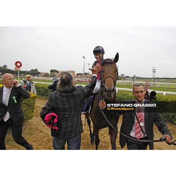 The winning connection of Feuerblitz after winning the race 129° Derby Italiano Better Roma - Capannelle racecourse, 20th may 2012 ph.Stefano Grasso