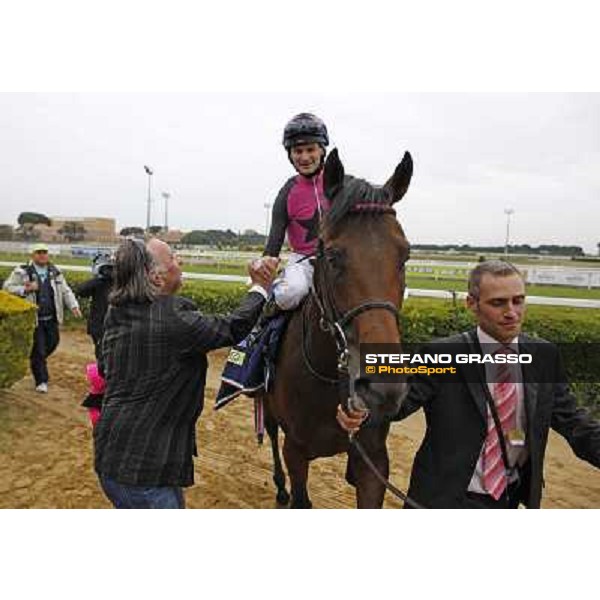 The winning connection of Feuerblitz after winning the race 129° Derby Italiano Better Roma - Capannelle racecourse, 20th may 2012 ph.Stefano Grasso