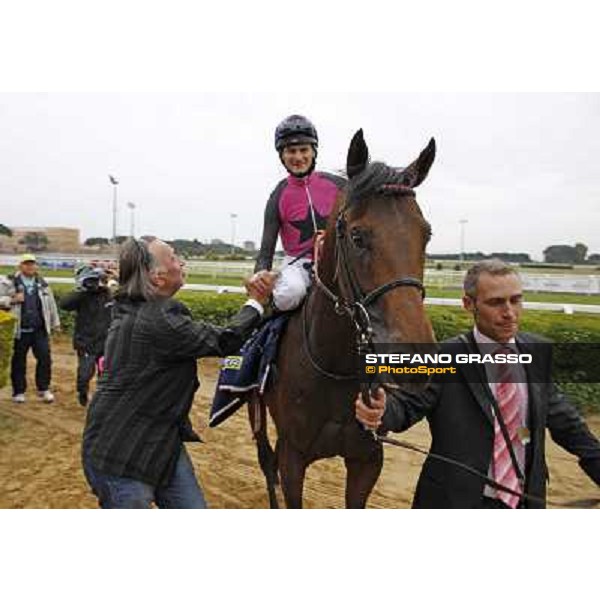 The winning connection of Feuerblitz after winning the race 129° Derby Italiano Better Roma - Capannelle racecourse, 20th may 2012 ph.Stefano Grasso