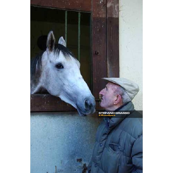 Luigi Camici and Groom Tesse, Italian Derby winner 2004 Cisterna di Latina, 16th january 2005 ph. Stefano Grasso