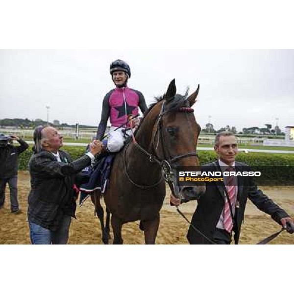 The winning connection of Feuerblitz after winning the race 129° Derby Italiano Better Roma - Capannelle racecourse, 20th may 2012 ph.Stefano Grasso