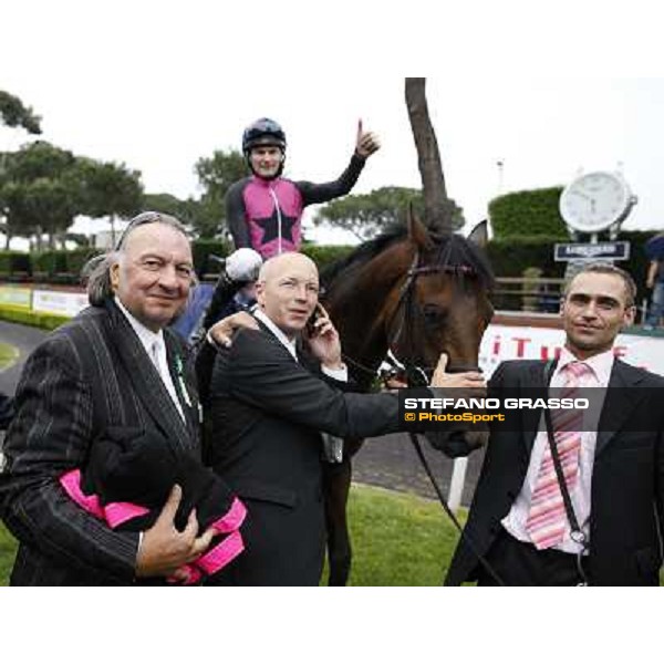 The winning connection of Feuerblitz in the winner enclosure after winning the race 129° Derby Italiano Better Roma - Capannelle racecourse, 20th may 2012 ph.Stefano Grasso