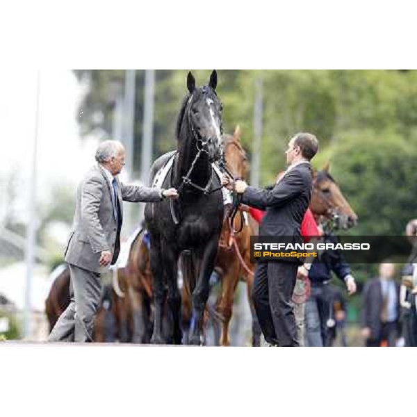 Sopran Montieri parades before the race 129° Derby Italiano Better Roma - Capannelle racecourse, 20th may 2012 ph.Stefano Grasso