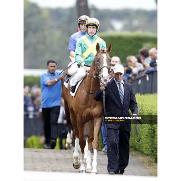 Herrbuga enters the track 129° Derby Italiano Better Roma - Capannelle racecourse, 20th may 2012 ph.Stefano Grasso