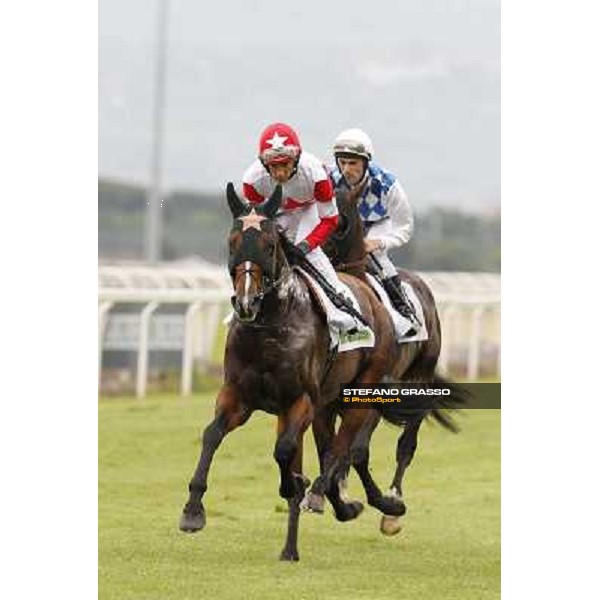 Frankie Dettori and Real Solution parade before the race 129° Derby Italiano Better Roma - Capannelle racecourse, 20th may 2012 ph.Stefano Grasso