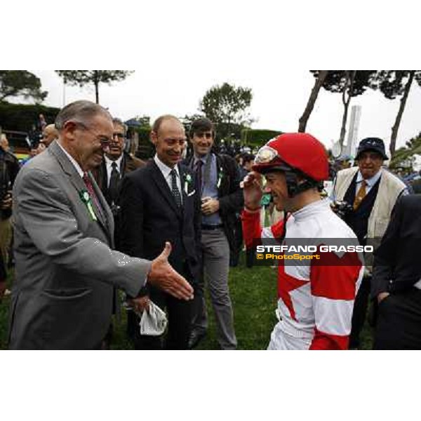 Kenneth Ramsey,Frankie Dettori and Gianluca Bietolini before the race 129° Derby Italiano Better Roma - Capannelle racecourse, 20th may 2012 ph.Stefano Grasso