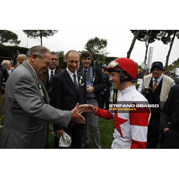 Kenneth Ramsey,Frankie Dettori and Gianluca Bietolini before the race 129° Derby Italiano Better Roma - Capannelle racecourse, 20th may 2012 ph.Stefano Grasso