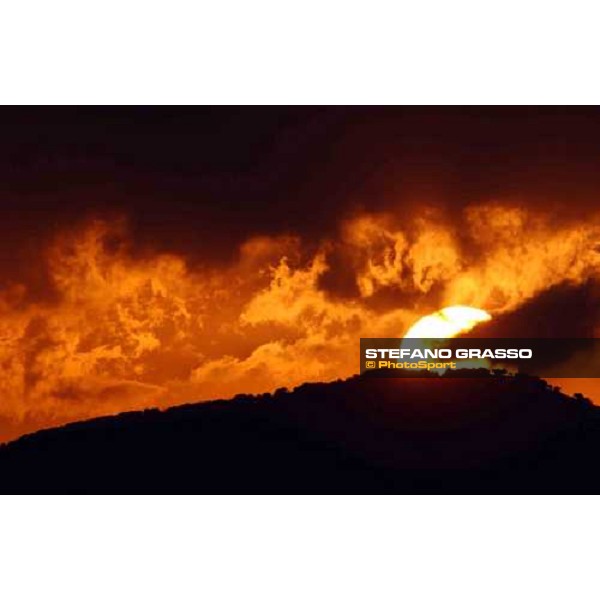 the sunrise at Ri-ma Stud Cisterna di Latina, 16th january 2005 ph. Stefano Grasso
