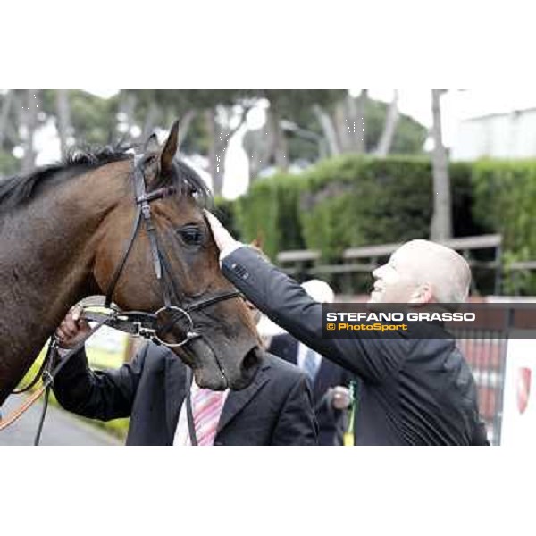 Feuerblitz after winning the 129° Derby Italiano Better Roma - Capannelle racecourse, 20th may 2012 ph.Stefano Grasso