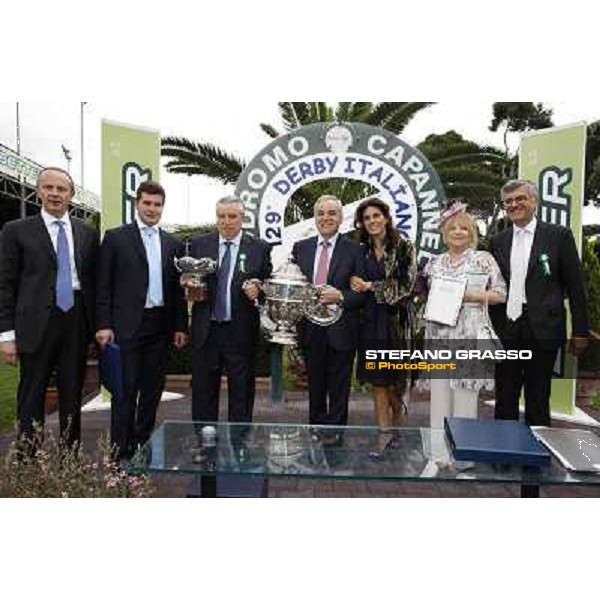 The prize giving ceremony of Premio Carlo D\'Alessio Roma - Capannelle racecourse, 20th may 2012 ph.Stefano Grasso
