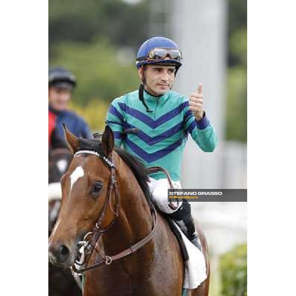 Dario Vargiu on Tiger Day after winning the Premio Dionisia Roma - Capannelle racecourse, 20th may 2012 ph.Stefano Grasso