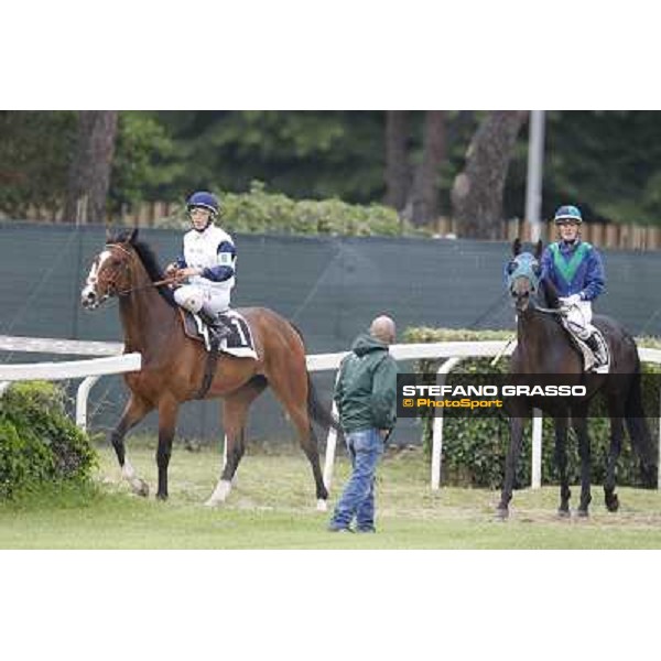 Jessica Marcialis on Wakeman after winning the Premio Italian Ladies\' Race-Trofeo Wind Roma - Capannelle racecourse, 20th may 2012 ph.Stefano Grasso