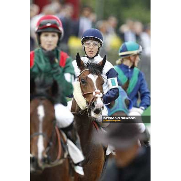 Jessica Marcialis on Wakeman after winning the Premio Italian Ladies\' Race-Trofeo Wind Roma - Capannelle racecourse, 20th may 2012 ph.Stefano Grasso