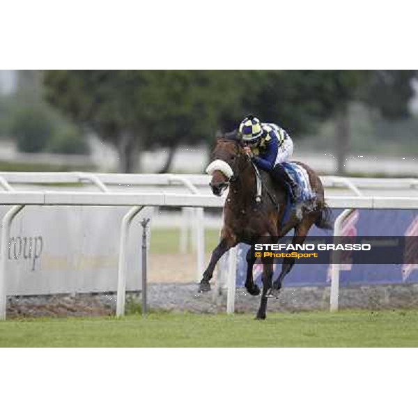 Fabio Branca on Silent Killer goes to win the Premio ITS ex Tullio Righetti Roma - Capannelle racecourse, 20th may 2012 ph.Stefano Grasso