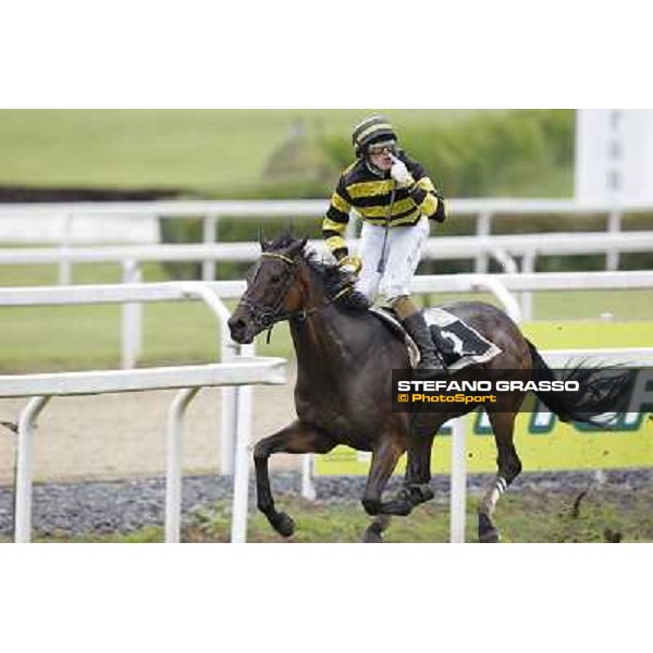 Federico Frommja on Zolango wins the Premio Domenico and Sergio Arnaldi Roma - Capannelle racecourse, 20th may 2012 ph.Stefano Grasso