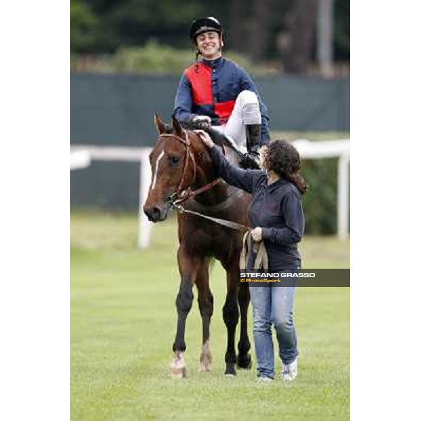 Carlo Fiocchi returns home on United Color after winning the Premio Tudini. Roma - Capannelle racecourse, 20th may 2012 ph.Stefano Grasso