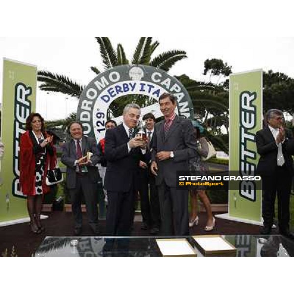 The Prize giving ceremony of Premio Tudini - Giorgio Guglielmi and Andrea Scarpellini Roma - Capannelle racecourse, 20th may 2012 ph.Stefano Grasso
