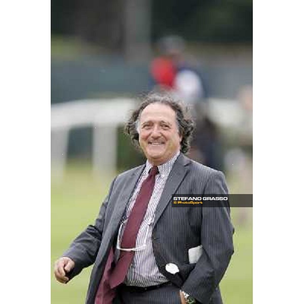 Riccardo Menichetti smiles after winning with United Color the Premio Tudini. Roma - Capannelle racecourse, 20th may 2012 ph.Stefano Grasso