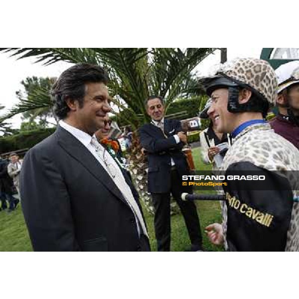 Frankie Dettori and Bruno Grizzetti Roma - Capannelle racecourse, 20th may 2012 ph.Stefano Grasso