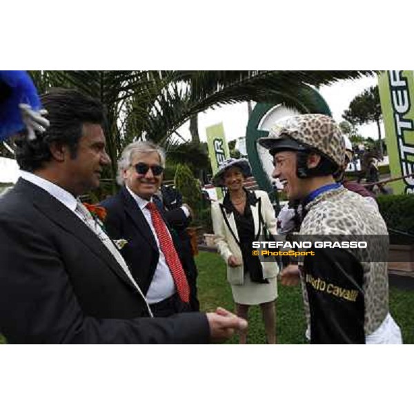 Frankie Dettori and Bruno Grizzetti Roma - Capannelle racecourse, 20th may 2012 ph.Stefano Grasso