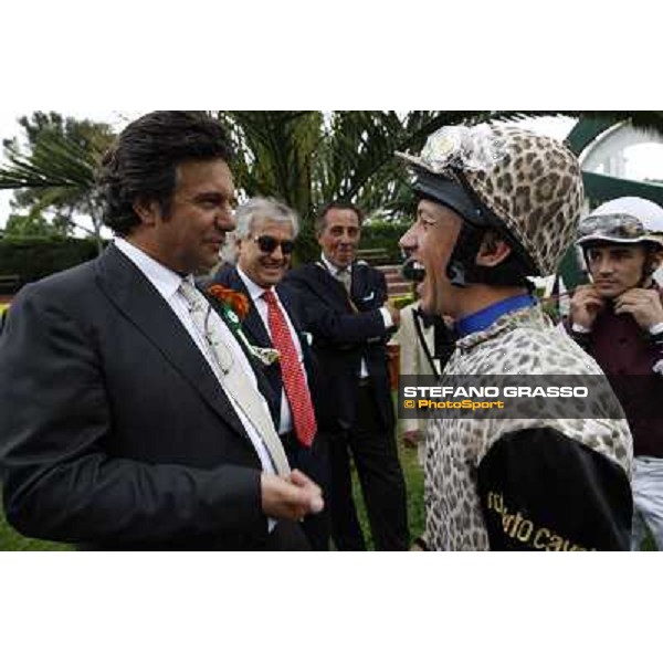 Frankie Dettori and Bruno Grizzetti Roma - Capannelle racecourse, 20th may 2012 ph.Stefano Grasso