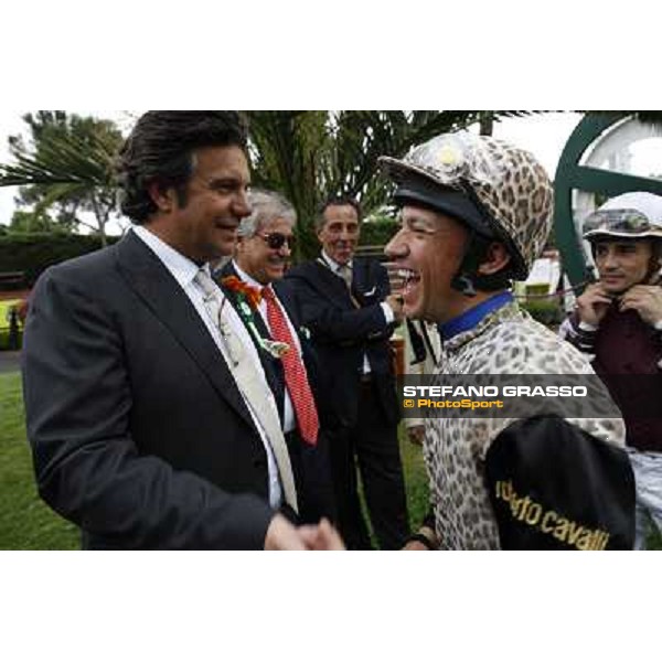 Frankie Dettori and Bruno Grizzetti Roma - Capannelle racecourse, 20th may 2012 ph.Stefano Grasso