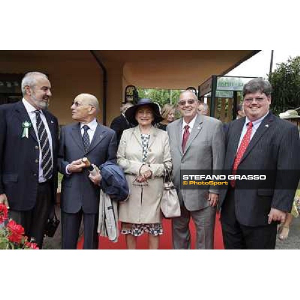 Kenneth and Jeff Ramsey, with Giuseppe Molteni and avv.Pettinari Roma - Capannelle racecourse, 20th may 2012 ph.Stefano Grasso