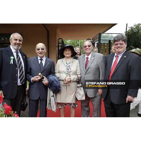 Kenneth and Jeff Ramsey, with Giuseppe Molteni and avv.Pettinari Roma - Capannelle racecourse, 20th may 2012 ph.Stefano Grasso