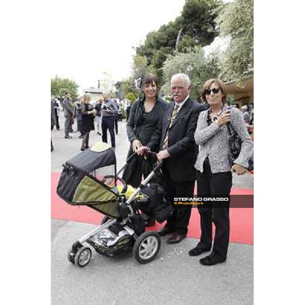 Fashion at the Derby Day - Francesca Barberini with son Giacomo and her mum and father Roma - Capannelle racecourse, 20th may 2012 ph.Stefano Grasso