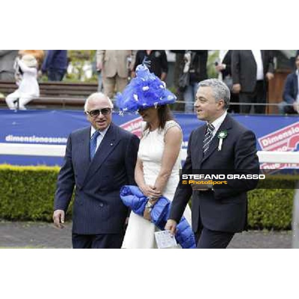 Fashion at the Derby Day - Sarah Nidoli with Sergio and Andrea Scarpellini Roma - Capannelle racecourse, 20th may 2012 ph.Stefano Grasso