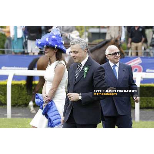 Fashion at the Derby Day - Sarah Nidoli with Sergio and Andrea Scarpellini Roma - Capannelle racecourse, 20th may 2012 ph.Stefano Grasso