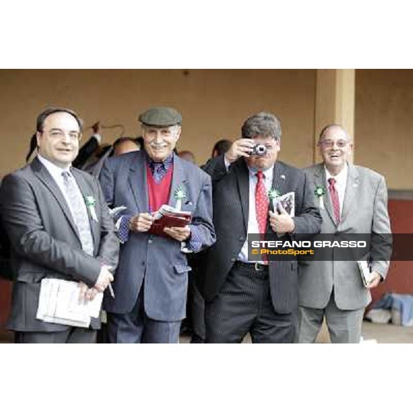 Kenneth and Jeff Ramsey with Enrico Tonali and Nicola Melillo Roma - Capannelle racecourse, 20th may 2012 ph.Stefano Grasso