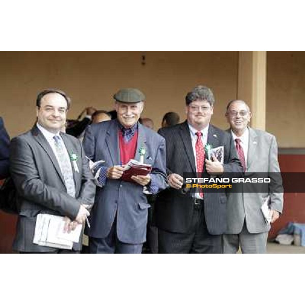 Kenneth and Jeff Ramsey with Enrico Tonali and Nicola Melillo Roma - Capannelle racecourse, 20th may 2012 ph.Stefano Grasso