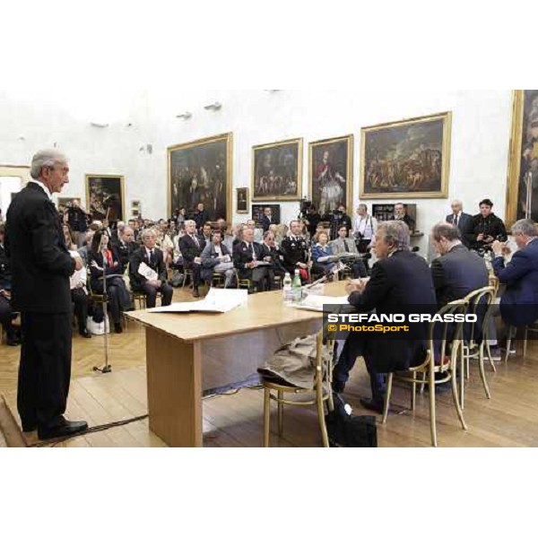 The press conference for the presentation of the 80° Csio Piazza di Siena Roma - Musei Capitolini - Sala Pietro da Cortona, 21st may 2012 ph.Stefano Grasso