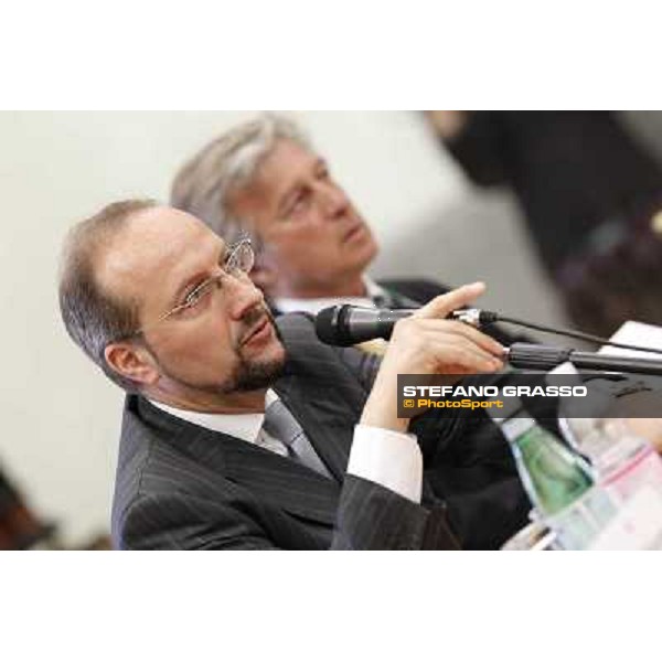 The press conference for the presentation of the 80° Csio Piazza di Siena avv.Andrea Paul Gross - President of the Italian Equestrian Federation Roma - Musei Capitolini - Sala Pietro da Cortona, 21st may 2012 ph.Stefano Grasso