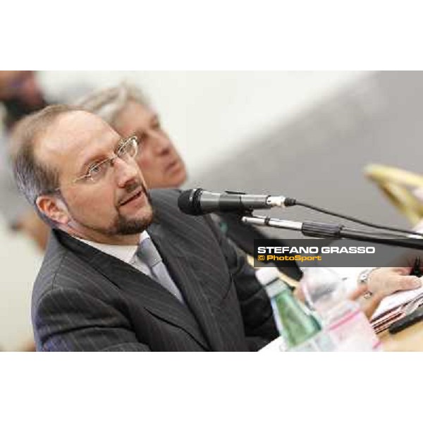 The press conference for the presentation of the 80° Csio Piazza di Siena avv.Andrea Paul Gross - President of the Italian Equestrian Federation Roma - Musei Capitolini - Sala Pietro da Cortona, 21st may 2012 ph.Stefano Grasso