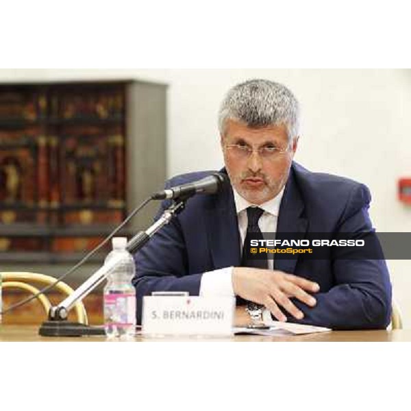 The press conference for the presentation of the 80° Csio Piazza di Siena dott.Sergio Bernardini - General Secretary of the Italian Equestrian Federation Roma - Musei Capitolini - Sala Pietro da Cortona, 21st may 2012 ph.Stefano Grasso