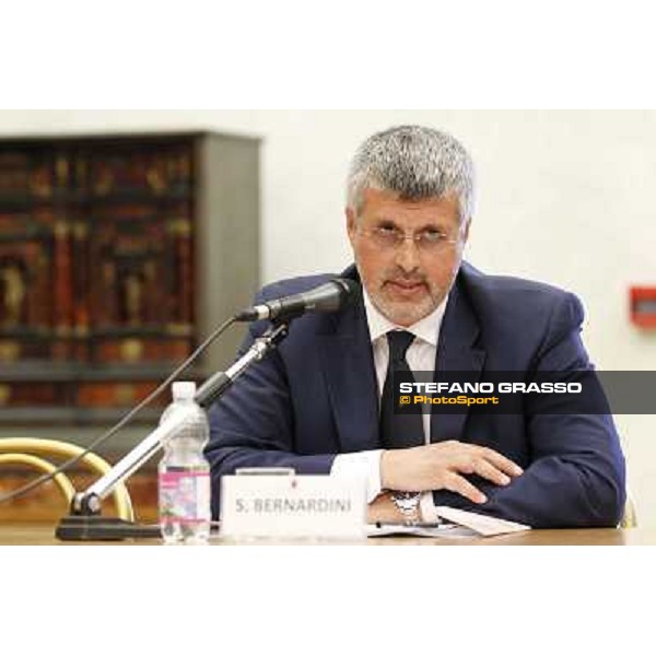 The press conference for the presentation of the 80° Csio Piazza di Siena dott.Sergio Bernardini - General Secretary of the Italian Equestrian Federation Roma - Musei Capitolini - Sala Pietro da Cortona, 21st may 2012 ph.Stefano Grasso