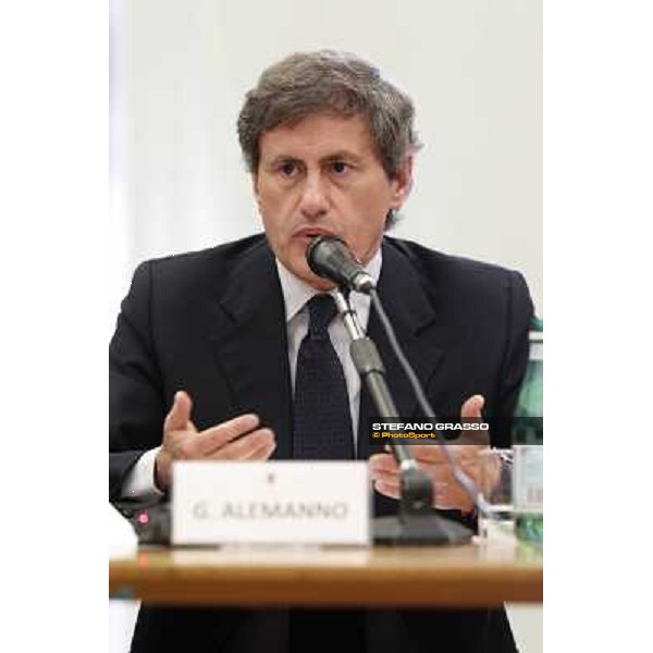 The press conference for the presentation of the 80° Csio Piazza di Siena Gianni Alemanno, Major of city of Rome Roma - Musei Capitolini - Sala Pietro da Cortona, 21st may 2012 ph.Stefano Grasso