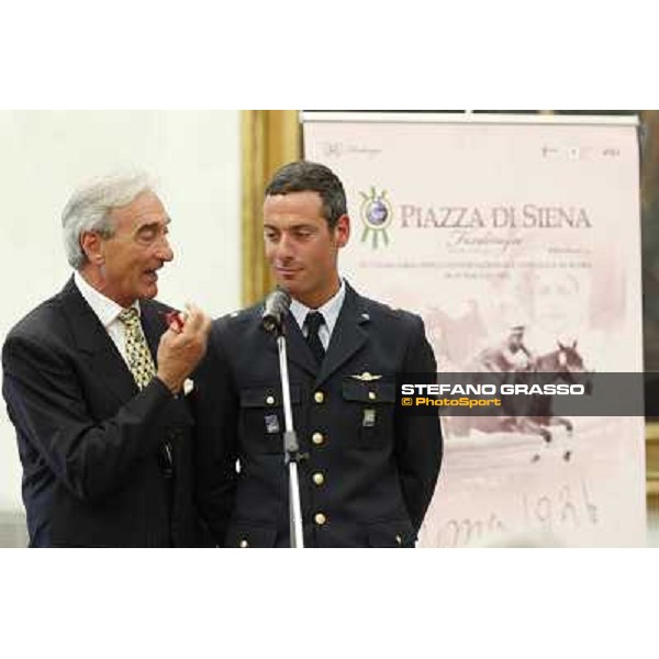 The press conference for the presentation of the 80° Csio Piazza di Siena Luca Marziani Roma - Musei Capitolini - Sala Pietro da Cortona, 21st may 2012 ph.Stefano Grasso