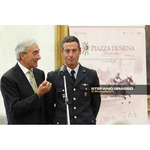 The press conference for the presentation of the 80° Csio Piazza di Siena Luca Marziani Roma - Musei Capitolini - Sala Pietro da Cortona, 21st may 2012 ph.Stefano Grasso