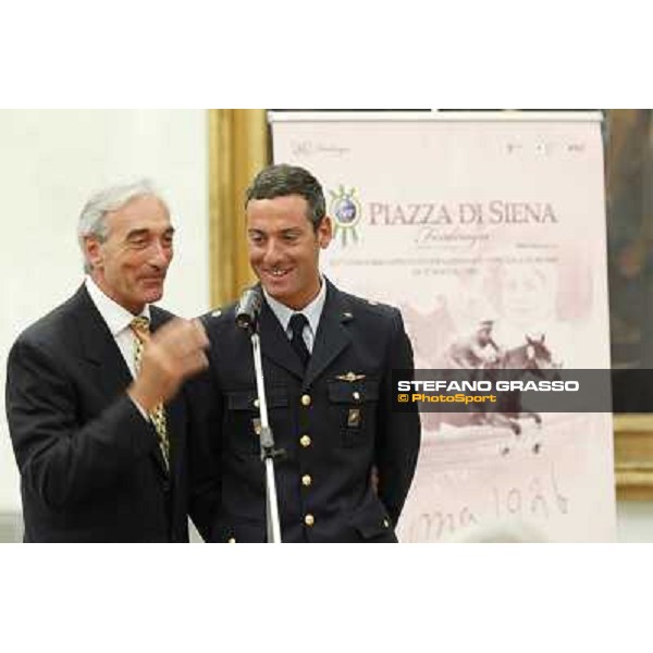 The press conference for the presentation of the 80° Csio Piazza di Siena Luca Marziani Roma - Musei Capitolini - Sala Pietro da Cortona, 21st may 2012 ph.Stefano Grasso