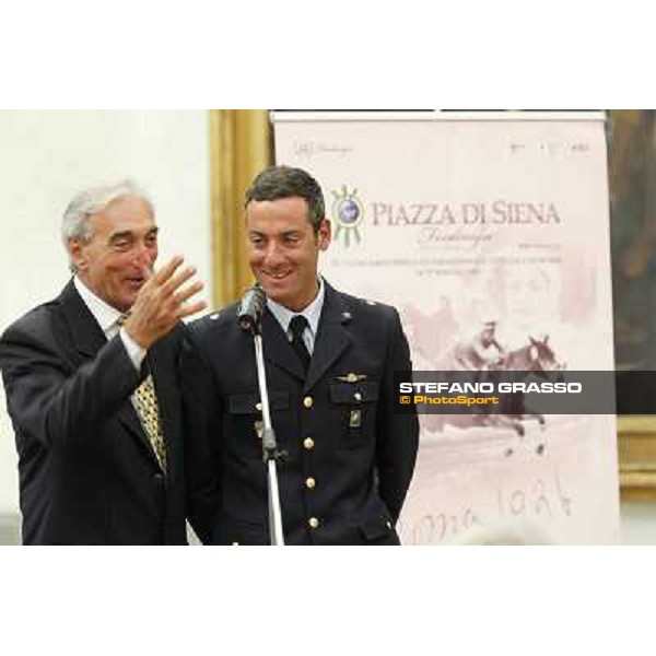 The press conference for the presentation of the 80° Csio Piazza di Siena Luca Marziani Roma - Musei Capitolini - Sala Pietro da Cortona, 21st may 2012 ph.Stefano Grasso